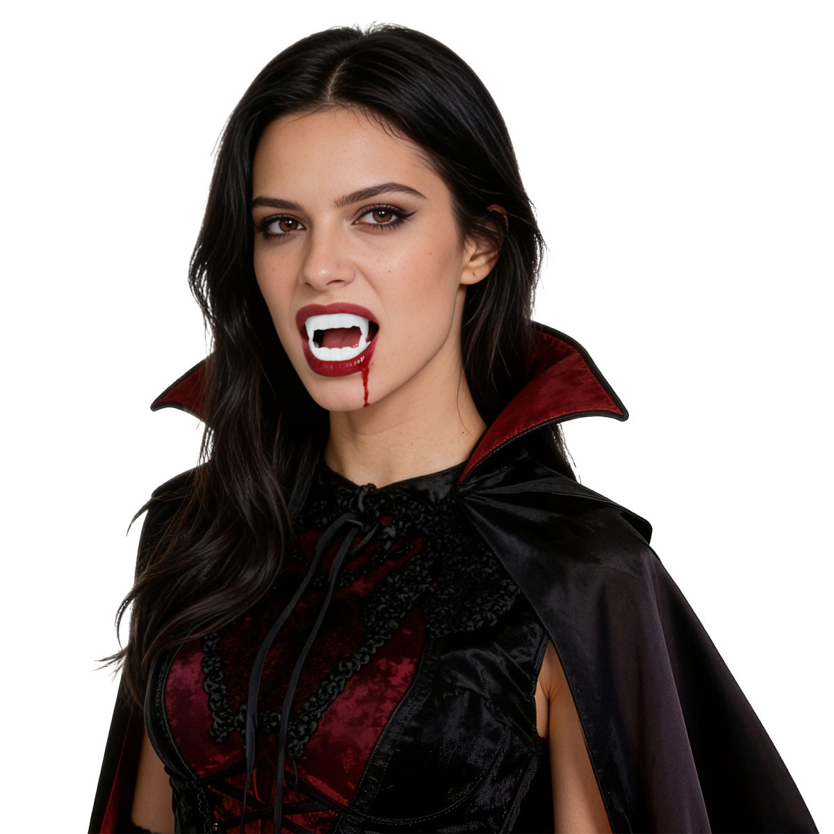 Zestaw - sztuczna krew, szczęka wampira KO2669 Halloween Arpex